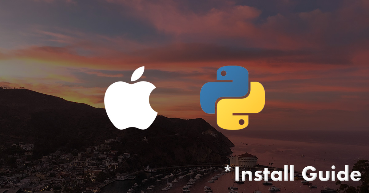 install packages for python on mac
